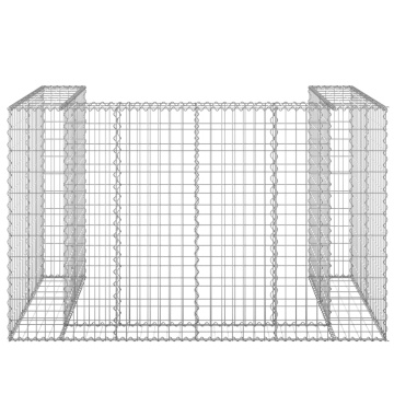 Perete gabion pentru pubele, 180x100x110 cm, oțel galvanizat - Img 3