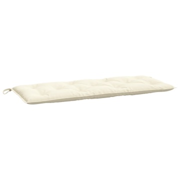 Pernă bancă de grădină, crem, 120x50x7 cm, material oxford - Img 2