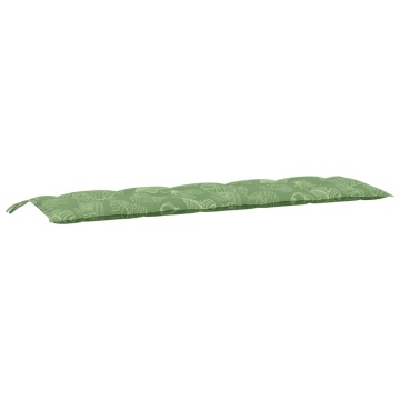 Pernă bancă de grădină model frunze, 180x50x7 cm, textil oxford - Img 2