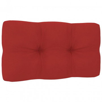 Pernă canapea din paleți, roșu, 70 x 40 x 10 cm - Img 2