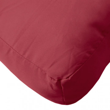 Pernă canapea din paleți, roșu vin, 70 x 70 x 10 cm - Img 7