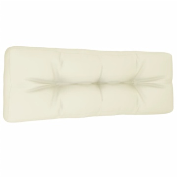 Pernă de paleți, crem, 120x40x12 cm, material textil - Img 4