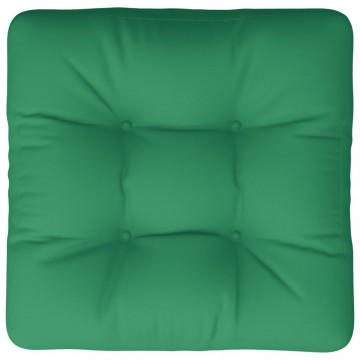 Pernă de paleți, verde, 60x60x12 cm, material textil - Img 5