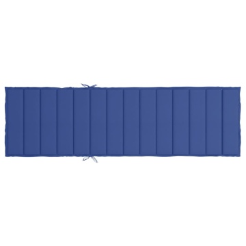 Pernă de șezlong, albastru regal, 200x70x3 cm, textil oxford - Img 8