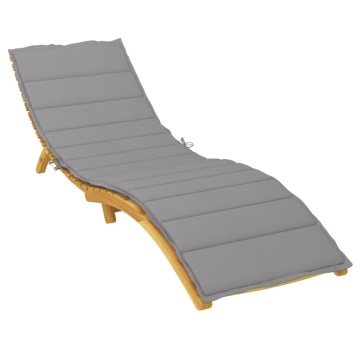 Pernă de șezlong, gri, 200x50x3 cm, textil oxford - Img 3