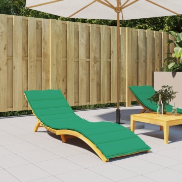 Pernă de șezlong, verde, 200x70x3 cm, textil oxford - Img 1