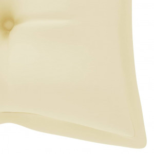 Pernă pentru balansoar, alb crem, 120 cm, material textil - Img 6