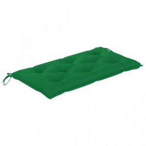Pernă pentru bancă de grădină, verde, 100x50x7 cm, textil - Img 2