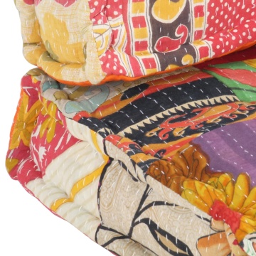 Pernă pentru canapea din paleți, multicolor, textil, petice - Img 8