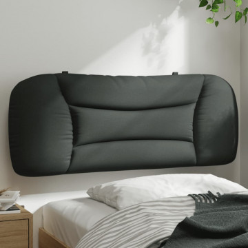 Pernă pentru tăblie de pat, gri închis, 100 cm, material textil - Img 1