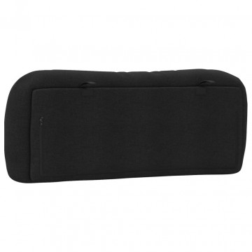 Pernă pentru tăblie de pat, negru, 100 cm, material textil - Img 6