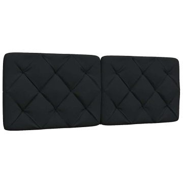 Pernă pentru tăblie de pat, negru, 140 cm, material textil - Img 1