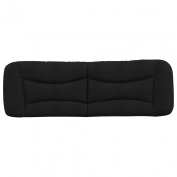 Pernă pentru tăblie de pat, negru, 160 cm, material textil - Img 8