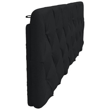 Pernă pentru tăblie de pat, negru, 180 cm, material textil - Img 8