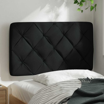 Pernă pentru tăblie de pat, negru, 90 cm, material textil - Img 3