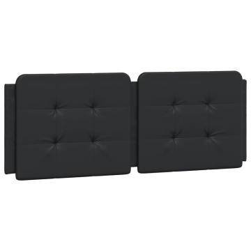 Pernă pentru tăblie pat, negru, 140 cm, piele artificială - Img 2