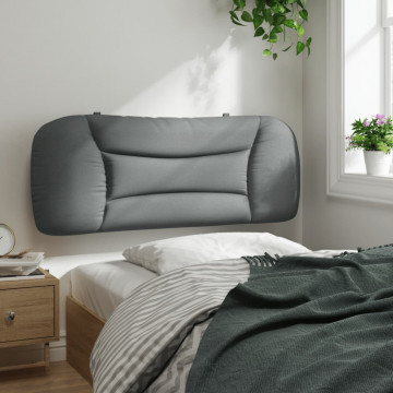 Pernă tăblie de pat, gri deschis, 100 cm, material textil - Img 4