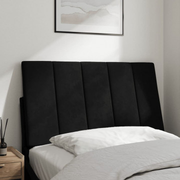 Pernă tăblie de pat, negru, 90 cm, catifea - Img 3