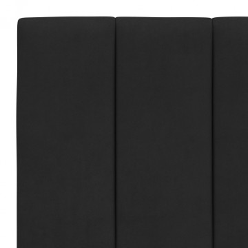 Pernă tăblie de pat, negru, 90 cm, catifea - Img 7