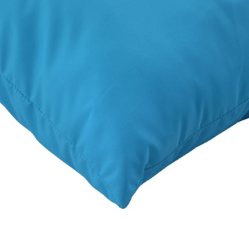 Perne canapea din paleți, 2 buc., albastru deschis, textil - Img 6