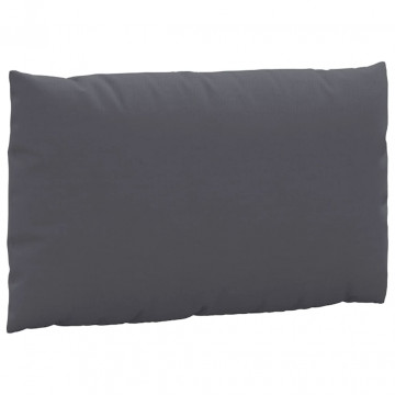 Perne canapea din paleți, 2 buc., antracit, material textil - Img 5