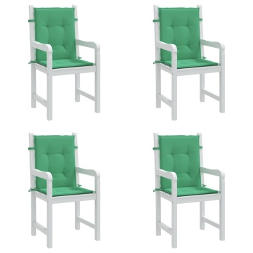 Perne cu spătar mic, 4 buc. verde 100x50x3 cm textil oxford - Img 4
