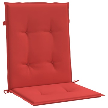 Perne cu spătar mic, 6 buc., roșu, 100x50x3 cm, textil oxford - Img 3