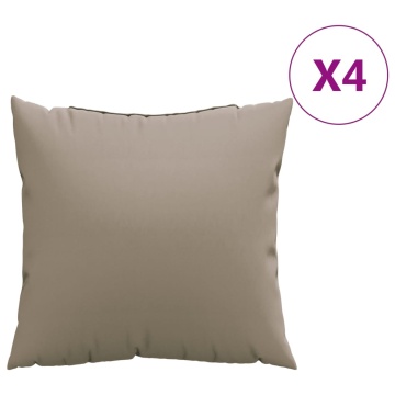 Perne de canapea, 4 buc., taupe, 40x40 cm, textil - Img 2