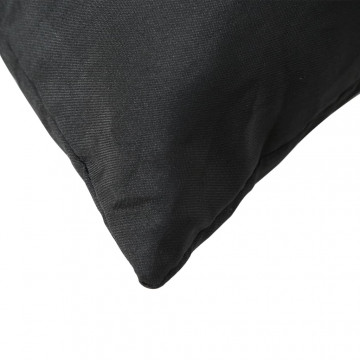 Perne de canapea din paleți, 3 buc., negru, material textil - Img 7