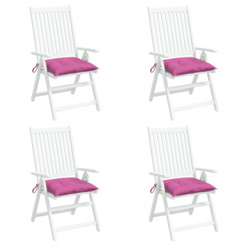 Perne de scaun, 4 buc., roz, 50x50x7 cm, textil oxford - Img 3