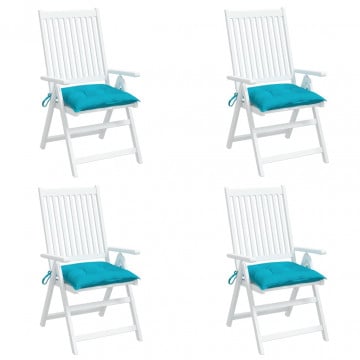 Perne de scaun, 4 buc., turcoaz, 50x50x7 cm, textil oxford - Img 3