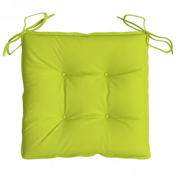 Perne de scaun 4 buc. verde deschis 50x50x7 cm textil oxford - Img 8