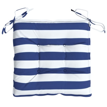 Perne de scaun, 6 buc., albastru&alb, 50x50x7 cm, textil oxford - Img 8