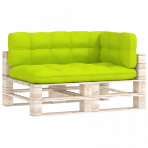 Perne pentru canapea din paleți, 3 buc., verde aprins - Img 2