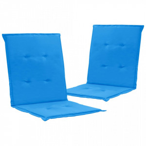 Perne pentru scaun de grădină, 2 buc., albastru, 100x50x3 cm - Img 1