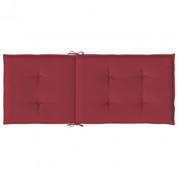 Perne scaun cu spătar înalt, 6 buc., roșu, 120x50x3 cm, textil - Img 5
