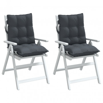 Perne scaun cu spătar mic, 2 buc., antracit, textil oxford - Img 3