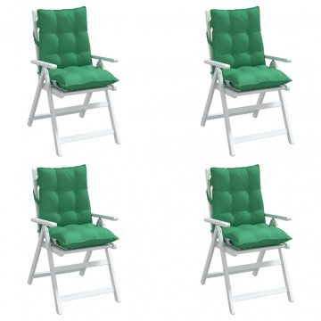 Perne scaun cu spătar mic, 4 buc., verde, textil oxford - Img 3
