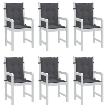 Perne scaun cu spătar mic, 6 buc., antracit, textil oxford - Img 4