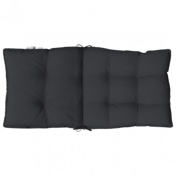 Perne scaun cu spătar mic, 6 buc., negru, textil oxford - Img 5