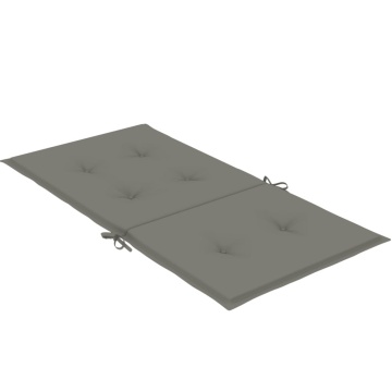 Perne scaun cu spătar scund 4 buc. melanj gri 100x50x4cm textil - Img 8