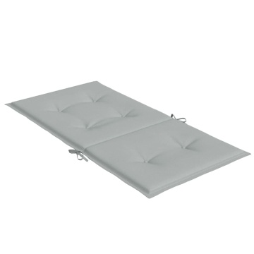 Perne scaun cu spătar scund 6 buc. melanj gri 100x50x4cm textil - Img 8