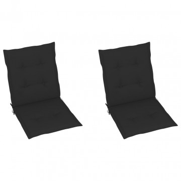 Perne scaun de grădină, 2 buc., negru, 100x50x3 cm - Img 2