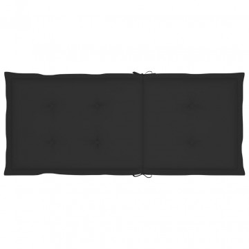 Perne scaun de grădină, 6 buc., negru, 120x50x3 cm - Img 2