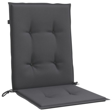 Perne scaun spătar mic 6 buc. melanj antracit 100x50x4cm textil - Img 4