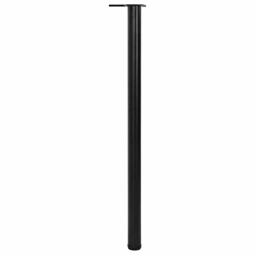 Picioare de masă reglabile pe înălțime, 4 buc, 1100 mm, negru - Img 2