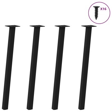 Picioare măsuță de cafea 4 buc Negru 72 cm Oțel - Img 1