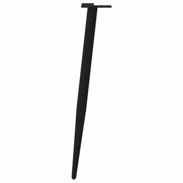 Picioare măsuță de cafea Formă conică 4 buc Negru 72-73 cm Oțel - Img 8