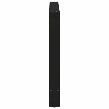 Picioare măsuță de cafea Negru 2 buc 80x(72-73) cm Oțel - Img 5