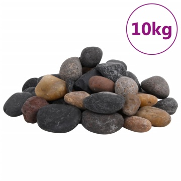 Pietricele lustruite, 10 kg, culori mixte, 5-8 cm - Img 2